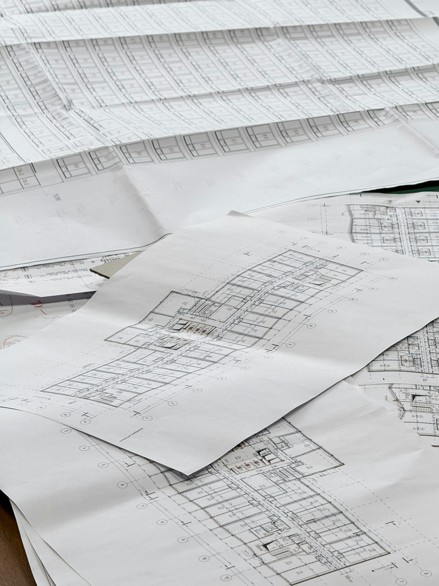 Residential construction plan set used during preconstruction and design coordination